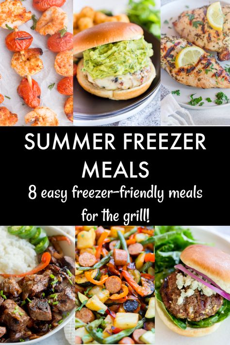 Meals For The Grill, Pregnancy Freezer Meals, Freezer Meal Recipes, Best Freezer Meals, Thriving Home, Freezer Dinners, Freezer Food, Freezer Friendly Meals, Freezable Meals