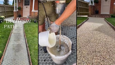 Resin construction can be costly due to material and labor expenses. To save money, this couple on TikTok decided to do the work themselves. The couple’s DIY resin path received mixed opinions from the public. Some viewed it as a triumph, while others saw it as a flop. Prepare to discover the diverse opinions it ... Read more Resin Garden Path, Resin Pathway Ideas, Resin Garden Ideas, Resin Gravel, Yard Hacks, Rock Walkway, Diy Pathway, Rock Path, Stone Garden Paths