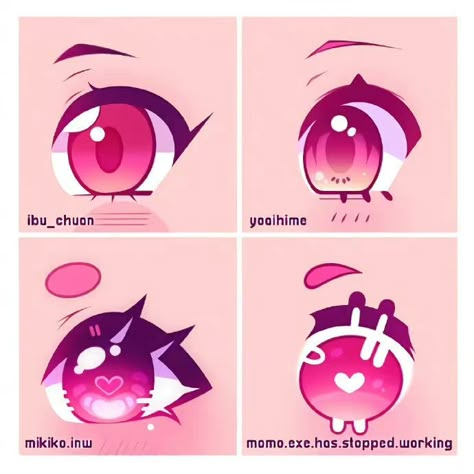 Cute Anime Eyes Drawing, Anime Eyes Drawing Tutorials, Anime Eyes Drawing, Eye Twitching, Drawings Tutorials, Cute Eyes Drawing, Eye Drawing Tutorials, Eyes Drawing, Cartoon Eyes