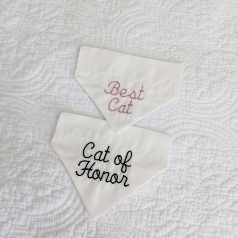 Bandana Wedding, Cat Wedding, Wedding Accessory, Mount Pleasant, Monogram Wedding, Pet Neckwear, Wedding Board, Bandanas, Cool Cats