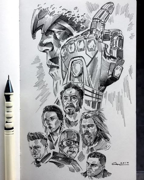 Iron Man Drawing, Marvel Art Drawings, Marvel Paintings, Avengers Drawings, Avengers Art, Marvel Tattoos, Pencil Sketch Images, Pen Art Drawings, Marvel Drawings