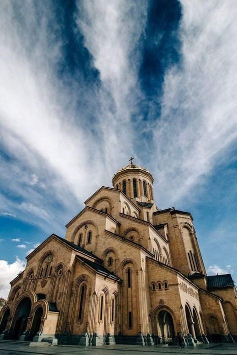 Armenian Church, Georgia Country, Architecture Elevation, Architecture Wallpaper, Cobblestone Streets, Tbilisi Georgia, Architectural Section, Ancient Buildings, Cultural Architecture