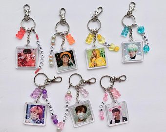 Bts accessories | Etsy Bts Bracelet, Name Chain, Concert Bags, Kpop Diy, Seni Dan Kraf, Bead Charms Diy, Bts Merch, Coron, Diy Resin Art