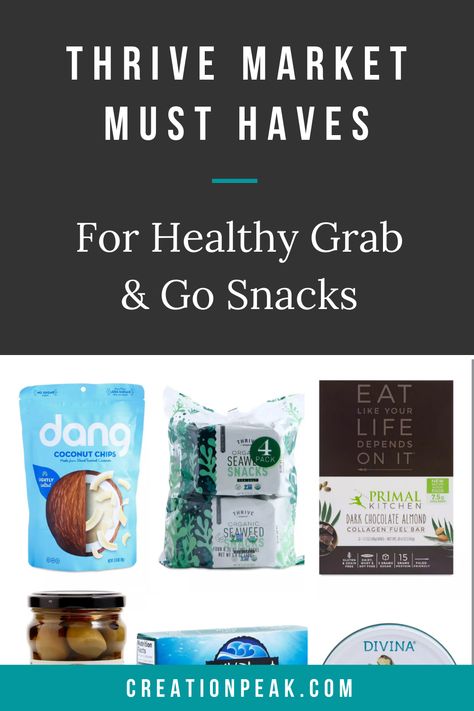 Thrive Market must haves for grab & go snacks Best Thrive Market Products, Thrive Market Must Haves, Thrive Market Recipes, Healthy Organic Snacks, Fuel Bar, Market Snacks, Bulk Snacks, Thrive Market, Weight Watchers Snacks