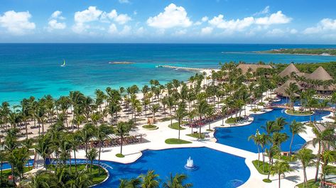 Aerial view of the pools at the family-friendly Barcelo Maya Grand Resort, Riviera Maya, MX. Barcelo Maya Colonial, Barcelo Maya Beach, Riviera Maya Resorts, Best All Inclusive Resorts, Puntarenas, Riviera Maya Mexico, Pet Friendly Hotels, W Hotel, Romantic Vacations