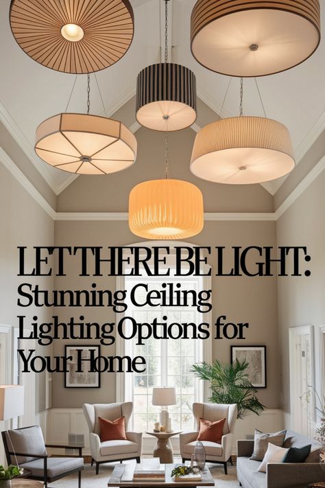 Transform your home's atmosphere with Let There Be Light's breathtaking ceiling lighting options! Featuring sleek designs, energy-efficient technology, and customizable styles, these fixtures ensure unparalleled ambiance and functionality. From modern minimalist to classic elegance, discover the perfect ceiling lighting solution to elevate your space.living
#room
#ceiling
#lighting
#solutions Overhead Lighting Living Room, Living Room Ceiling Lighting, Lighting The Way, Cottage Style Interiors, Lighting Living Room, Light Living Room, Let There Be Light, Cottage Living Rooms, Room Ceiling