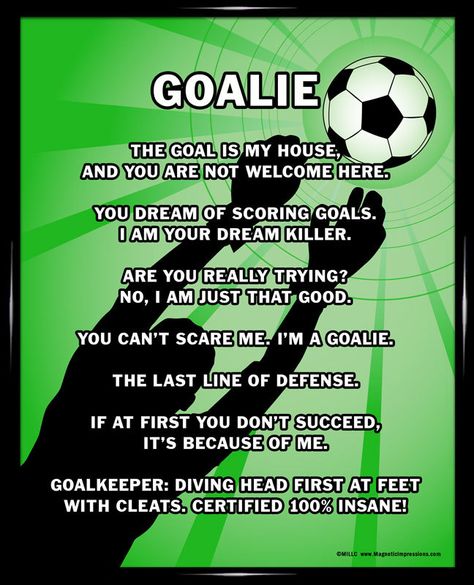 SoccerGOALIE800PX__58528 1410398068 1280 1280 Goalkeeper Quotes, Goalie Quotes, Soccer Keeper, Soccer Problems, Soccer Wallpaper, Soccer Goalie, Soccer Stuff, Soccer Girl Problems, Soccer Inspiration