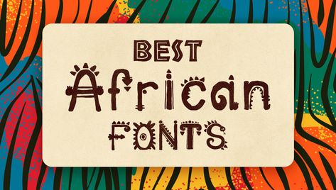 40+ Best Free and Premium African Fonts African Font, African Logo, Fonts To Download, African Tattoo, African Pattern Design, All Caps Font, Business Fonts, African Theme, Best Free Fonts