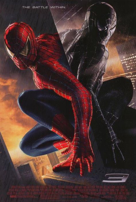 Spider-Man 3 27x40 Movie Poster (2007) Spiderman 3 2007, Film Venom, Spider Man Trilogy, The Last Man On Earth, Spider Man 3, Venom Movie, Sam Raimi, Spiderman 3, Poster Shop