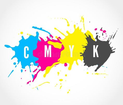 CMYK ink splashes logo royalty free illustration Splash Tattoo, Splash Logo, Plumbing Logo, Cmyk Ink, House Elements, Printing House, House Logo, Design Board, Free Illustration