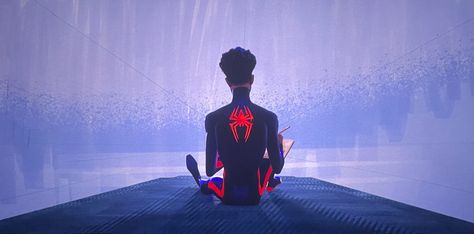 Miles Banner, Spiderverse Banner, Spiderverse Widgets, Miles Morales Banner, Miles Morales Across The Spiderverse, Miles Morales Spiderman, Blue Banner, Spiderman Artwork, Miles Morales