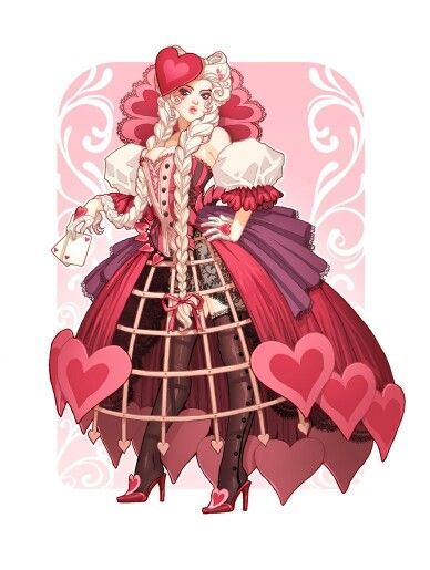 This is precisely what I want as far as the exposed hoop skirt goes. But definitely more red. Alice In Wonderland Fanart, Queen Of Hearts Costume, Arte Grunge, Royal Art, The Peacock, So Busy, Arte Inspo, Red Queen, Adventures In Wonderland