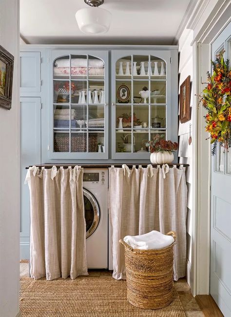 Mudroom Laundry Room Ideas, Hidden Laundry, Laundry Room Closet, Mudroom Laundry Room, Laundry Room Shelves, Laundry Room Ideas, Mudroom Design, Laundry Room Inspiration, Laundry Closet