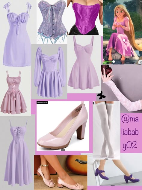 Repunzel Dress, Modern Princess Outfits, Princess Aesthetic Outfits, Rapunzel Halloween Costume, Rapunzel Outfit, Tangled Costume, Disney Princess Inspired Outfits, Rapunzel Cosplay, Princess Inspired Outfits