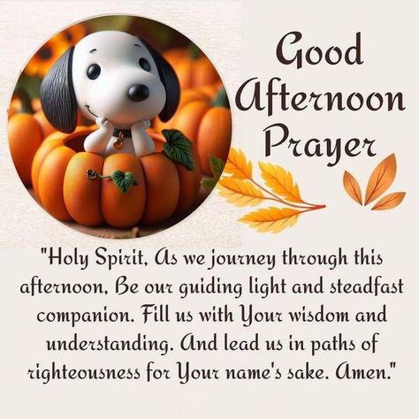 PEANUTS - Charlie Brown & Lovers | Good Afternoon Prayer | Facebook Good Afternoon Fall Quotes, Happy Afternoon Quotes, Sunday Afternoon Blessings, Good Friday Afternoon, Koekie Resepte, Good Afternoon Blessings, Afternoon Blessings, Afternoon Messages, Afternoon Prayer