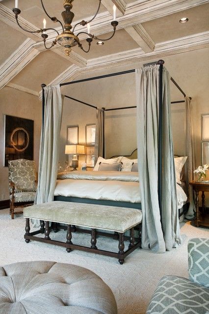 34 Dream Romantic Bedrooms With Canopy Beds Bedroom Ideas For Couples Romantic, Romantic Bedroom Design, Canopy Beds, Four Poster Bed, Coastal Bedrooms, Four Poster, Poster Bed, Romantic Bedroom, Couple Bedroom