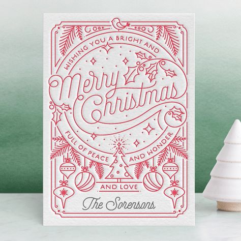 Art Deco Holiday Cards | The Deco Shop Minted Christmas Cards, Boss Friends, Christmas Illustration Design, Letterpress Christmas Cards, Letterpress Holiday Cards, Letterpress Christmas, Christmas Humor Ecards, Christmas Ecards, Christmas Card Messages