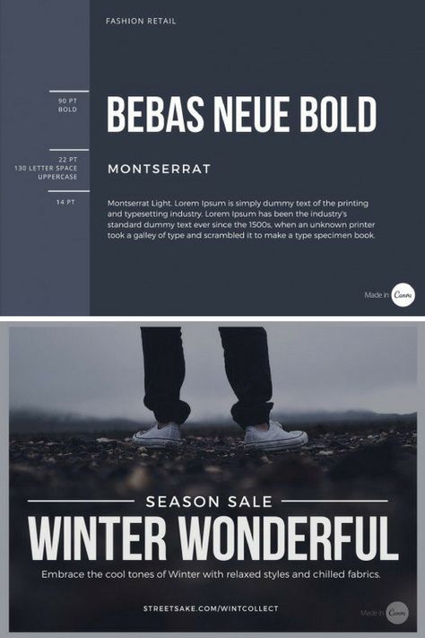 Canva Design // ultimate guide to font pairing // Bebas Neue Bold, Montserrat, Montserrat Light // auto shop Montserrat Font Pairing, Fonts For Tattoos, Montserrat Font, Tattoos Fonts, Magazine Layout Inspiration, Bebas Neue, Magazine Design Inspiration, Auto Shop, Font Combinations