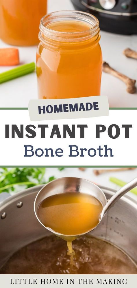 This easy recipe for Instant Pot Chicken Broth (AKA bone broth) is easily made from bones leftover for a roast or rotisserie chicken. The perfect starter for soup, or addition to your favorite sauces - this bone broth recipe gels perfectly every time thanks to the magic of the Instant Pot. Diy Broth, Instant Pot Bone Broth, Bone Broth Instant Pot, Making Bone Broth, Roasted Beef, Chicken Bone Broth, Bone Broth Recipe, Beef Bone Broth, Potted Beef