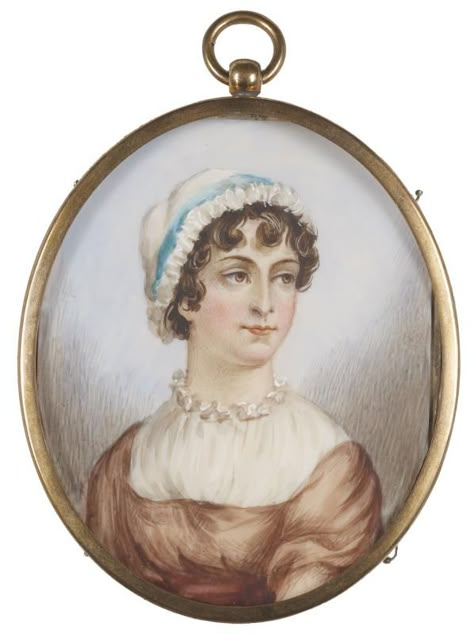 Miniature portrait of Jane Austen (1775-1817) | The Morgan Library & Museum Dottie Angel, Jane Austen Inspired, Romantic Fiction, Jane Austin, Antique Portraits, Morgan Library, Miniature Portraits, The Perfect Girl, Favorite Authors