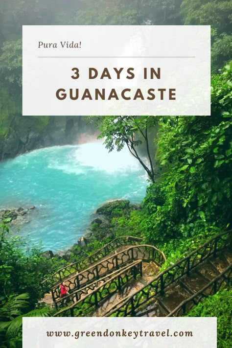 3 days in Guanacaste itinerary.. How do you spend your 3 days weekend? How about short trip to Costa Rica? When I think Costa Rica, two thing that come to my mind: rainforest and bright blue waterfall (surprisingly no beach). If you are like me fascinated about rainforests with its huge green leaves, bright flowers and water dripping everywhere and enjoy hiking Guanacaste province is for you. #guanacaste #rioceleste #tenorio #montaverde Things To Do In Guanacaste Costa Rica, 3 Days In Costa Rica, Costa Rico Trip, Costa Rica Guanacaste Things To Do, 5 Day Costa Rica Itinerary, Costa Rica Outfits What To Wear, Guanacaste Costa Rica Things To Do In, Riu Guanacaste Costa Rica, Coco Beach Costa Rica