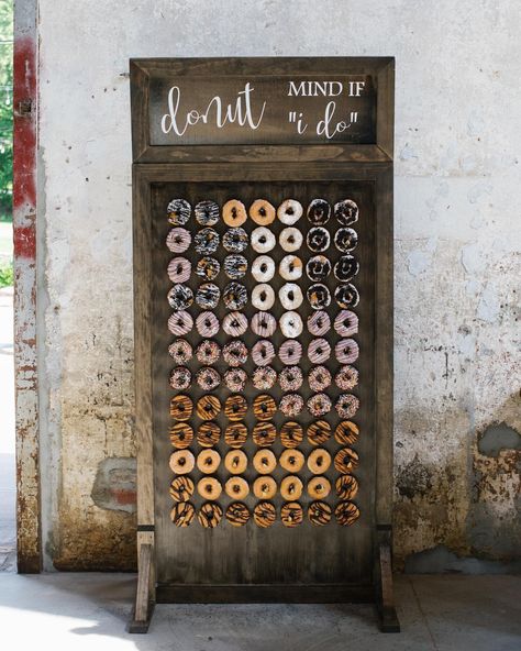 Donut Board, Donut Wall Wedding, Donut Walls, Sleeping Beauty Wedding, Posh Wedding, Blue Green Wedding, Wedding Donuts, Donut Bar, Donut Wall