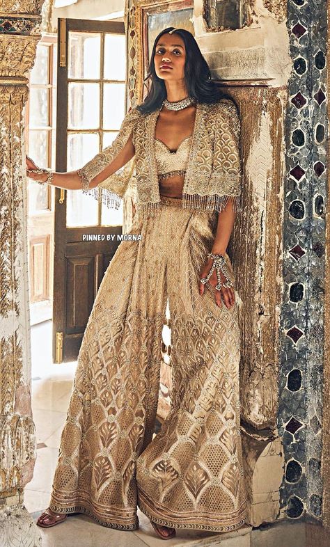 Tarun Tahiliani - India 🇮🇳 Pants Photography, Indian Outfits Modern, Indian Bridesmaid Dresses, Trendy Outfits Indian, Lehenga Designs Simple, Cocktail Outfit, Women Dresses Classy, Indian Dresses Traditional, Traditional Indian Outfits