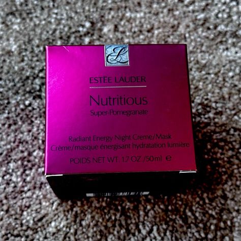 Estée Lauder Nutritious Super-Pomegranate Estee Lauder Nutritious, Radiant Energy, Estée Lauder, Night Cream, Estee Lauder, Night Creams, Skin Protection, Pomegranate, Moisturizer