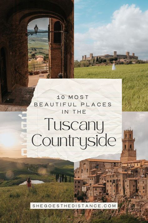 Dreaming of the most beautiful Italy destinations to add to your itinerary? Discover the best places to visit in Tuscany in this guide to the aesthetic countryside! Italy Aesthetic House, Italian Countryside House, Tuscany Italy Countryside, Tuscany Aesthetic, Aesthetic Countryside, Tuscany Countryside, Italy Countryside, Hotels In Tuscany, Italy Destinations