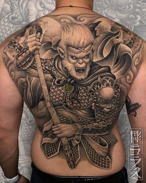 𝕹𝖎𝖈𝖐𝖑𝖆𝖘 𝖂𝖊𝖘𝖙𝖎𝖓 (@nicklaswestin) • Instagram photos and videos Japanese Back Tattoo, Khmer Tattoo, Monkey Tattoos, King Tattoos, Japan Tattoo Design, Dad Tattoos, Japan Tattoo, Monkey King, Body Tattoos