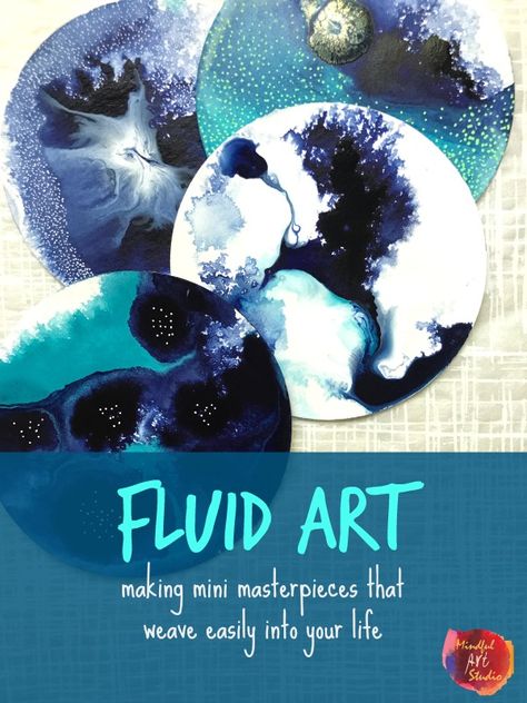 Fluid Art | Mindful Art Studio Journaling Tutorial, Tutorial Painting, Mindful Art, Guided Visualization, Art Journal Tutorial, Journaling Supplies, Art Therapist, Flow Painting, Intuitive Painting