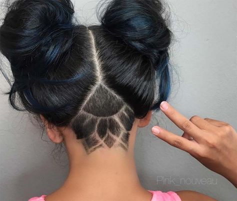 Long Undercut, Undercut Hair Designs, Smart Hairstyles, Undercut Hairstyles Women, Undercut Long Hair, Undercut Designs, Shaved Hair Designs, Easy Hairstyles For School, Hair Tattoos