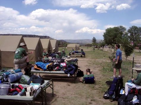 Boy Scout Gear List: Philmont Scout Ranch, New Mexico, Summer - 2 Philmont Scout Ranch, Scout Organization, Mexico Summer, Boy Scout Camping, Tent City, America Pride, Summer Backpacking, Camping List, Gear List