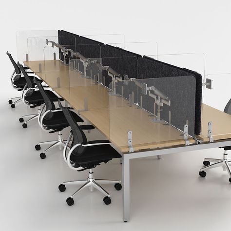 Separation Panels | Desk Dividers | Partitions - Humanscale Wooden Reception Desk, Desk Dividers, Employee Wellness, Acoustic Solutions, Infection Control, Pallet Rack, Sound Absorption, Open Office, New Normal