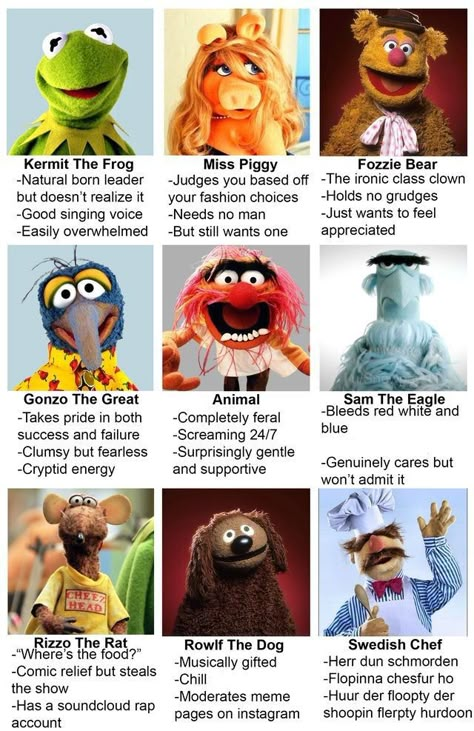 The Muppets Animal, Muppets As Humans, Muppet Art Style, The Muppets Funny, Gonzo Muppets Fanart, Muppets Drawings, Muppet Oc, Muppets Aesthetic, Muppet Meme