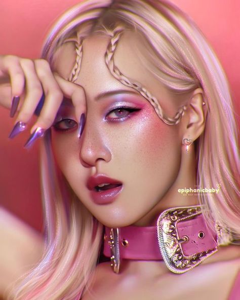 Smudge Edit, Rosé Edit, Stop Staring, Kpop Fanart, Rosé Blackpink, Digital Art Tutorial, Blackpink Rose, Sweet 16, Art Tutorials