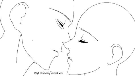 . Kiss Base, Ms Paint, Art Base, My Profile, Original Image, Send Me, Drawing Reference, To Color, The Original