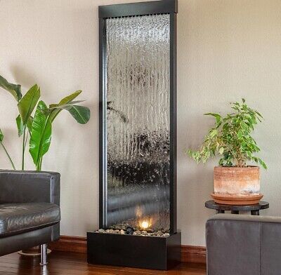 MirrorTraders.com Find many great new & used options and get the best deals for Alpine Corporation MLT102 Mirror Waterfall Fountain + Stones & Light 72" - F S at the best online prices at eBay! Free shipping for many products! Mirror Waterfall, Indoor Waterfall Fountain, Water Wall Fountain, Indoor Water Fountains, Indoor Waterfall, Waterfall Wall, Tabletop Fountain, Waterfall Fountain, Outdoor Mirror