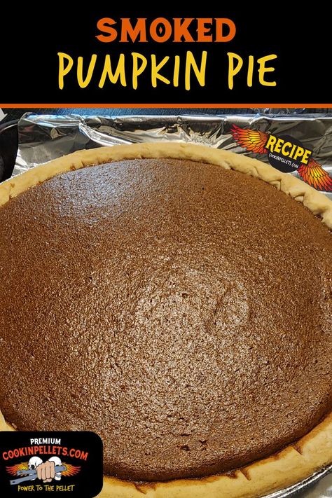 Smoked Pumpkin Pie Smoked Pumpkin Pie, Smoked Dessert, Smoked Desserts, Smoked Pumpkin, Autumn Gathering, Pumpkin Filling, Spiced Pumpkin, Pie Shell, Pumpkin Pie Recipes