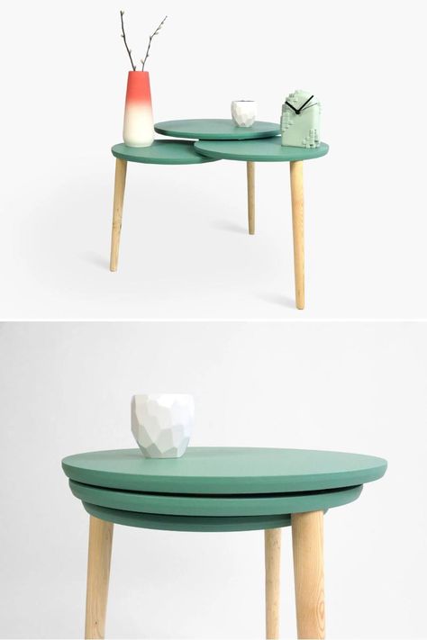 Small Furniture Design, Best Table Design, Tiny Table Decor, Compact Furniture Space Saving, Folding Furniture Design, Save Space Furniture, Nesting Furniture, Unique Furniture Diy, Small Table Design