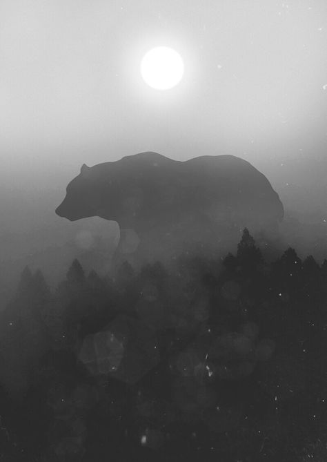 ArtStation - Giant, Andrej Z.T. Giant Bear Fantasy Art, White Bear Aesthetic, Black Bear Aesthetic, Notion Stickers, Bear Background, Bear Aesthetic, Giant Animals, Giant Poster, Bear Mountain