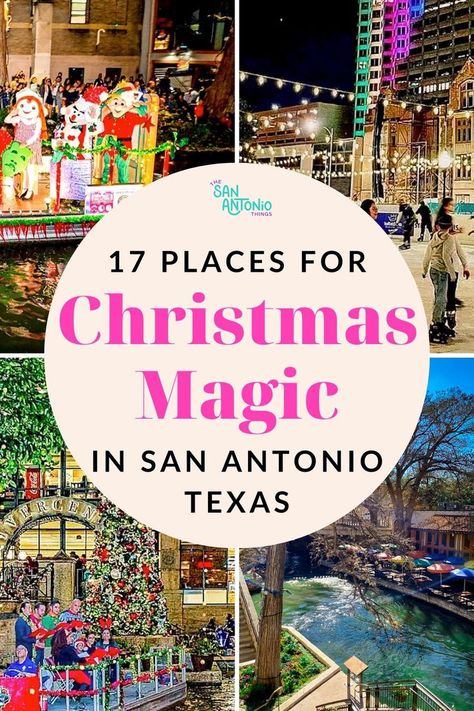 Christmas in San Antonio San Antonio Attractions, San Antonio Travel, San Antonio Things To Do, San Antonio Vacation, Christmas Travel Destinations, Texas Winter, Texas Adventure, Christmas Things To Do, Texas Christmas