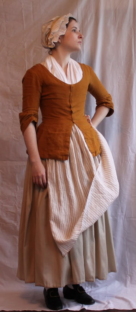 Colonial Fashion, Colonial Clothing, Colonial Dress, 18th Century Women, 18th Century Dress, 18th Century Costume, 18th Century Clothing, Colonial America, Historical Dress