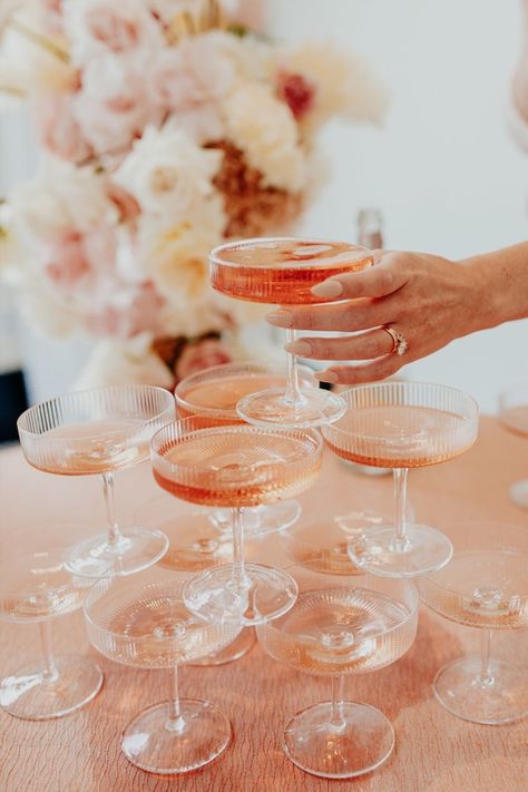 Pastel Combinations, Trending Wedding Colors, Wedding Color Combinations, Wedding Color Trends, Summer Garden Wedding, Jewel Tone Wedding, Champagne Tower, Jewel Colors, Peach Wedding