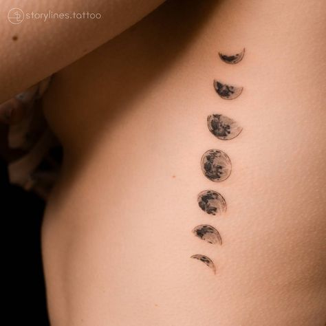 Moon Phases Tattoo, Phases Of The Moon, Moon Tattoo, Moon Phases, Tattoo Artist, Future Tattoos, Tattoo Studio, Paw Print Tattoo, I Tattoo