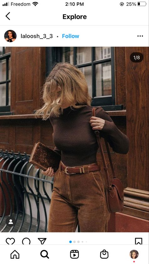 Cute Outfit Fall, With Boots Outfit, Outfit With Boots, Outfit Beige, Brown Corduroy Pants, Corduroy Pant, Straight Fit Pants, Brown Corduroy, Maroon Red