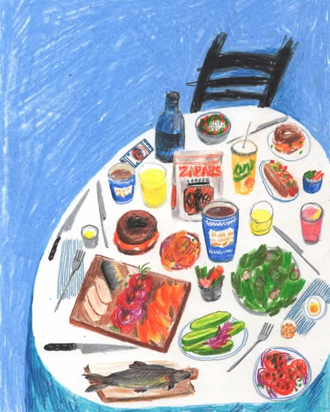 An illustrator’s memories of meals gone by – in pictures | Art and design | The Guardian Maggie Cowles, Russ And Daughters, Food Illustration Art, Feeling Inspired, Food Painting, Food Illustrations, Colored Pencil, Pencil Art, Art Stuff