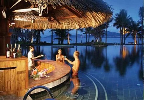 ● Pool Bar Ideas, Pool House Shed, Swimming Pool Photos, Dream Patio, Vinyl Pool, Swimming Pool House, House Shed, Concrete Pool, Luxury Pools