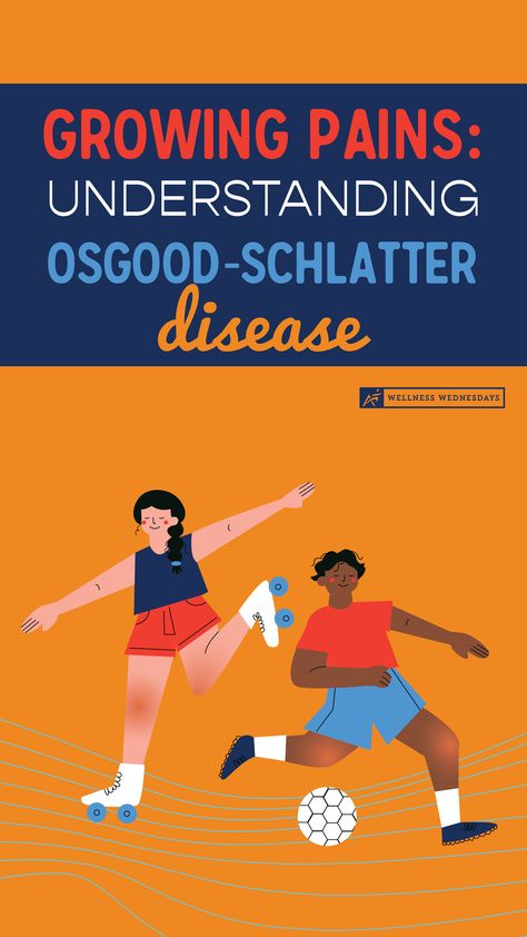 For young athletes, growing pains can become difficult to bear. Osgood-Schlatter Disease can interfere with daily activities and reduce quality of life. Learn more about this common condition, plus tips to minimize growing pains, in our latest Wellness Wednesday blog! Buerger Disease, Eoe Disease Awareness, Stretches For Kids, Stretches For Knees, Exercises For Knee Pain, Osgood Schlatter Disease, Disease Infographic, Von Willebrand Disease Awareness, Growing Pains