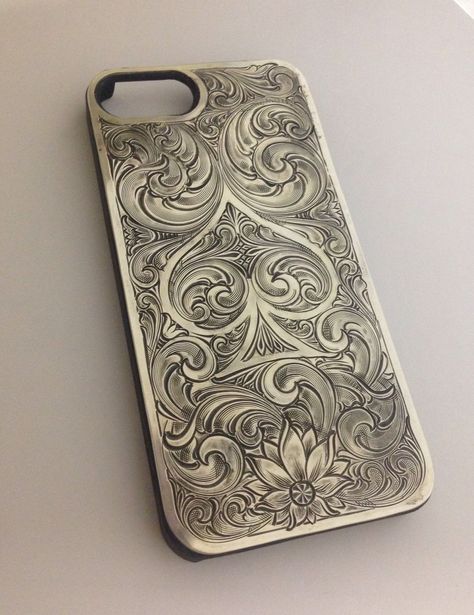 Silver Wedding Anniversary, Flip Phone, Leather Carving, Metal Engraving, Silver Work, Romantic Gifts, Romantic Gift, Cowgirl Style, Cute Phone Cases